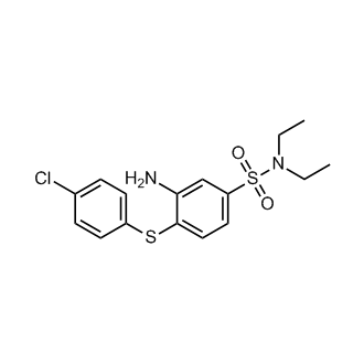 3-Amino-4-((4-chlorophenyl)thio)-N,N-diethylbenzenesulfonamide