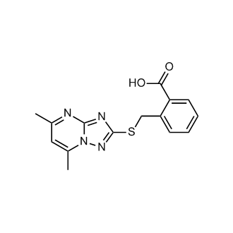 2-(((5,7-Dimethyl-[1,2,4]triazolo[1,5-a]pyrimidin-2-yl)thio)methyl)benzoic acid