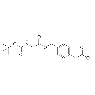 2-(4-((((Tert-butoxycarbonyl)glycyl)oxy)methyl)phenyl)acetic acid