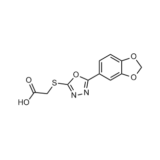 2-((5-(Benzo[d][1,3]dioxol-5-yl)-1,3,4-oxadiazol-2-yl)thio)acetic acid