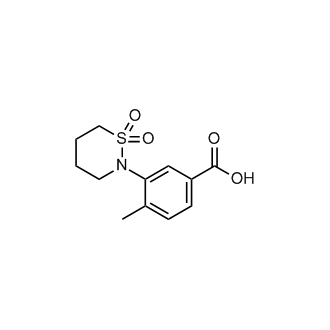 3-(1,1-Dioxido-1,2-thiazinan-2-yl)-4-methylbenzoic acid