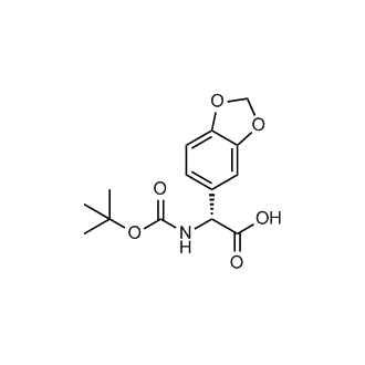 (R)-2-(Benzo[d][1,3]dioxol-5-yl)-2-((tert-butoxycarbonyl)amino)acetic acid