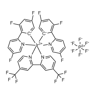 4,4'-Bis(trifluoromethyl)-2,2'-bipyridine-κN1,κN1']bis[3,5-difluoro-2-(5-fluoro-2-pyridinyl-κN)phenyl-κC]Iridium hexafluorophosphate