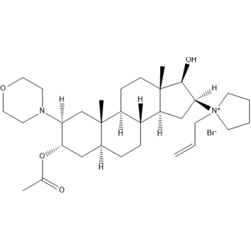 1-((2S,3S,5S,8R,9S,10S,13S,14S,16S,17R)-3-Acetoxy-17-hydroxy-10,13-dimethyl-2-morpholinohexadecahydro-1H-cyclopenta[a]phenanthren-16-yl)-1-allylpyrrolidin-1-ium bromide (Rocuronium Bromide Impurity)