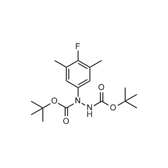 Di-tert-butyl 1-(4-fluoro-3,5-dimethylphenyl)hydrazine-1,2-dicarboxylate