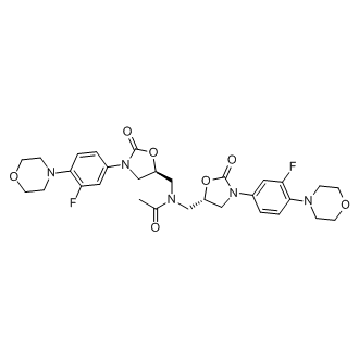 N,N-bis(((S)-3-(3-fluoro-4-morpholinophenyl)-2-oxooxazolidin-5-yl)methyl)acetamide