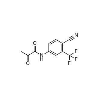 N-(4-cyano-3-(trifluoromethyl)phenyl)-2-oxopropanamide