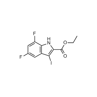 Ethyl 5,7-difluoro-3-iodo-1H-indole-2-carboxylate