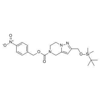 4-Nitrobenzyl 2-(((tert-butyldimethylsilyl)oxy)methyl)-6,7-dihydropyrazolo[1,5-a]pyrazine-5(4H)-carboxylate