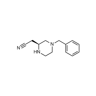 (S)-2-(4-Benzylpiperazin-2-yl)acetonitrile