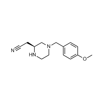 (S)-2-(4-(4-Methoxybenzyl)piperazin-2-yl)acetonitrile