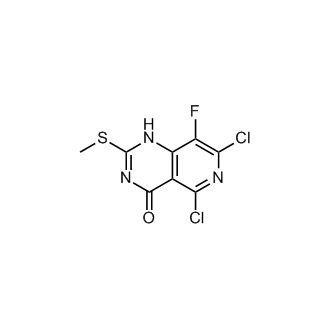 5,7-Dichloro-8-fluoro-2-(methylthio)pyrido[4,3-d]pyrimidin-4(1H)-one