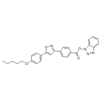 1H-benzo[d][1,2,3]triazol-1-yl 4-(5-(4-(pentyloxy)phenyl)isoxazol-3-yl)benzoate