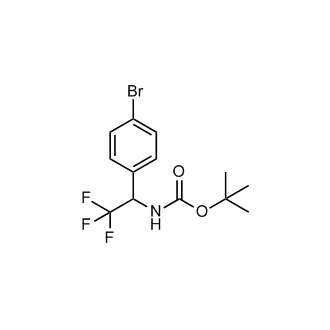 tert-Butyl (1-(4-bromophenyl)-2,2,2-trifluoroethyl)carbamate