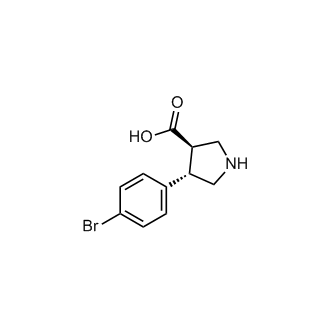(3R,4S)-4-(4-bromophenyl)pyrrolidine-3-carboxylic acid