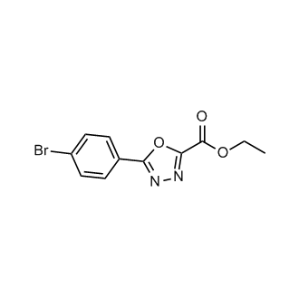 Ethyl 5-(4-bromophenyl)-1,3,4-oxadiazole-2-carboxylate