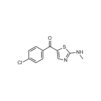 (4-Chlorophenyl)(2-(methylamino)thiazol-5-yl)methanone