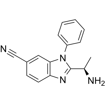 (R)-2-(1-aminoethyl)-1-phenyl-1H-benzo[d]imidazole-6-carbonitrile
