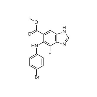 Methyl 5-((4-bromophenyl)amino)-4-fluoro-1H-benzo[d]imidazole-6-carboxylate