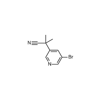 2-(5-Bromopyridin-3-yl)-2-methylpropanenitrile