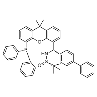 (S)-N-((S)-[1,1'-Biphenyl]-4-yl(5-(diphenylphosphino)-9,9-dimethyl-9H-xanthen-4-yl)methyl)-2-methylpropane-2-sulfinamide