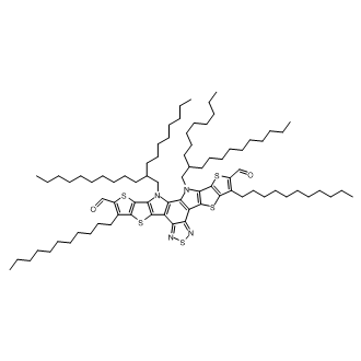 12,13-Dihydro-12,13-bis(2-octyldodecyl)-3,9-diundecyldithieno[2′′,3′′:4′,5′]thieno[2′,3′:4,5]pyrrolo[3,2-e:2′,3′-g][2,1,3]benzothiadiazole-2,10-dicarboxaldehyde