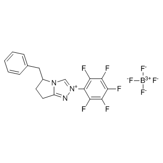 5-Benzyl-2-(perfluorophenyl)-6,7-dihydro-5H-pyrrolo[2,1-c][1,2,4]triazol-2-ium tetrafluoroborate