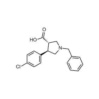 rel-1-Benzyl-4-(4-chlorophenyl)pyrrolidine-3-carboxylic acid