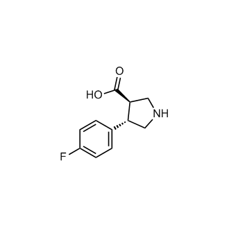 rel-4-(4-Fluorophenyl)pyrrolidine-3-carboxylic acid