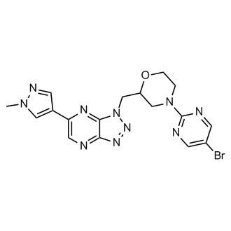 4-(5-Bromopyrimidin-2-yl)-2-((6-(1-methyl-1H-pyrazol-4-yl)-1H-[1,2,3]triazolo[4,5-b]pyrazin-1-yl)methyl)morpholine