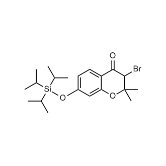 3-Bromo-2,2-dimethyl-7-((triisopropylsilyl)oxy)chroman-4-one