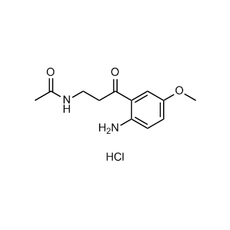 Acetamide, N-[3-(2-amino-5-methoxyphenyl)-3-oxopropyl]-, hydrochloride (1:1)