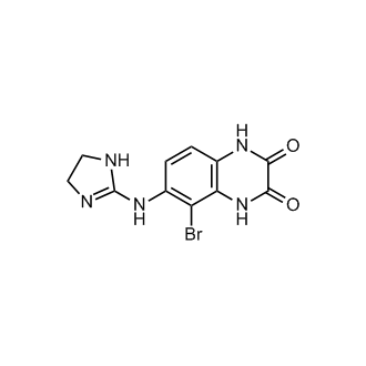 5-Bromo-6-[(4,5-dihydro-1H-imidazol-2-yl)amino]-1,4-dihydro-2,3-quinoxalinedione