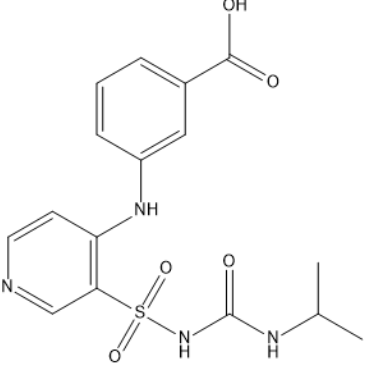 3-[[3-[[[[(1-Methylethyl)amino]carbonyl]amino]sulfonyl]-4-pyridinyl]amino]benzoic acid