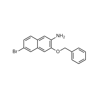 6-Bromo-3-(phenylmethoxy)-2-naphthalenamine