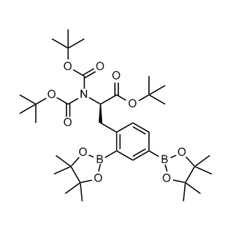 N,N-Bis[(1,1-dimethylethoxy)carbonyl]-2,4-bis(4,4,5,5-tetramethyl-1,3,2-dioxaborolan-2-yl)-D-phenylalanine 1,1-dimethylethyl ester
