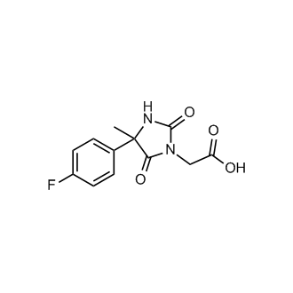 4-(4-Fluorophenyl)-4-methyl-2,5-dioxo-1-imidazolidineacetic acid