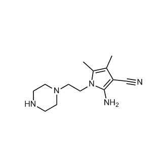 1H-Pyrrole-3-carbonitrile, 2-amino-4,5-dimethyl-1-[2-(1-piperazinyl)ethyl]-