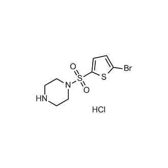 1-[(5-bromothiophen-2-yl)sulfonyl]piperazine (hydrochloride)