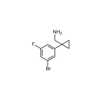 1-(3-Bromo-5-fluorophenyl)cyclopropanemethanamine