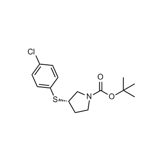 (S)-tert-Butyl 3-((4-chlorophenyl)thio)pyrrolidine-1-carboxylate