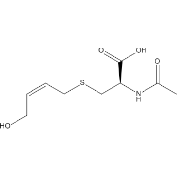 cis-N-Acetyl-S-(4-hydroxy-2-buten-1-yl)-L-cysteine
(Contain up to 10% trans isomer)
