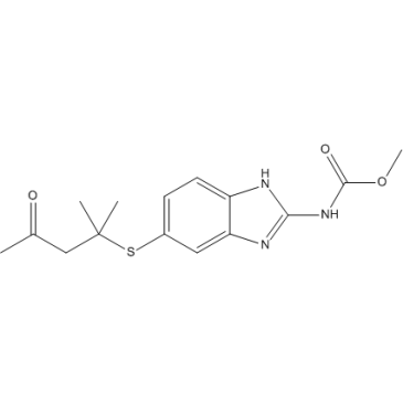 Methyl (5-((2-methyl-4-oxopentan-2-yl)thio)-1H-benzo[d]imidazol-2-yl)carbamate