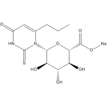 Propylthiouracil N-β-D-Glucuronide Sodium Salt