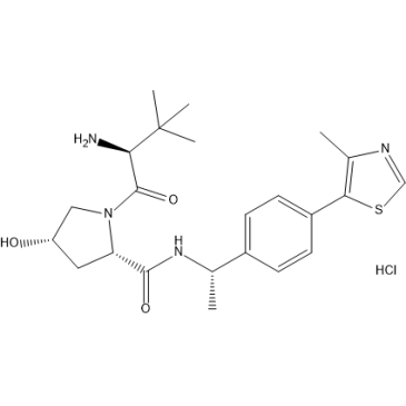 (2S,4S)-1-((S)-2-Amino-3,3-Dimethylbutanoyl)-4-hydroxy-N-((S)-1-(4-(4-methylthiazol-5-yl)phenyl)ethyl)pyrrolidine-2-carboxamide hydrochloride