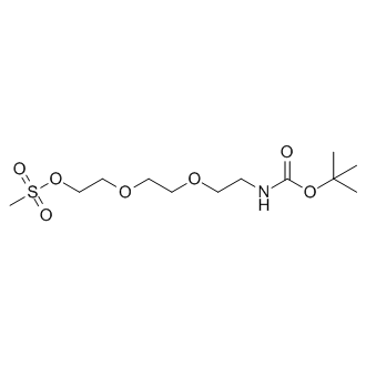 2-[2-[2-[(2-Methylpropan-2-yl)oxycarbonylamino]ethoxy]ethoxy]ethyl methanesulfonate
