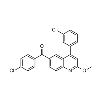 (4-Chlorophenyl)[4-(3-chlorophenyl)-2-methoxy-6-quinolinyl]methanone