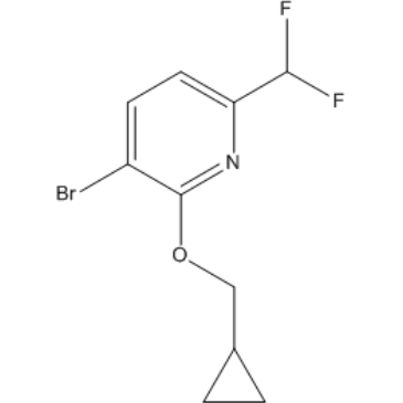 3-Bromo-2-(cyclopropylmethoxy)-6-(difluoromethyl)pyridine