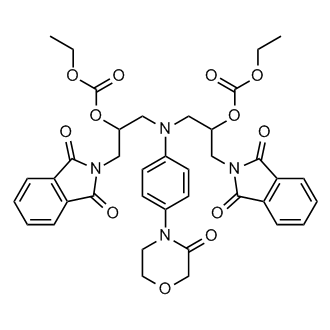 Diethyl (((4-(3-Oxomorpholino)phenyl)azanediyl)bis(1-(1,3-dioxoisoindolin-2-yl)propane-3,2-diyl)) dicarbonate