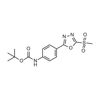 tert-Butyl (4-(5-(methylsulfonyl)-1,3,4-oxadiazol-2-yl)phenyl)carbamate